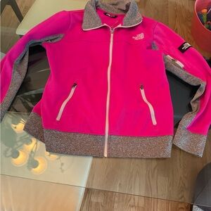 The North Face Fuchsia and Charcoal Jacket